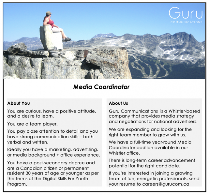 Guru Job Ad